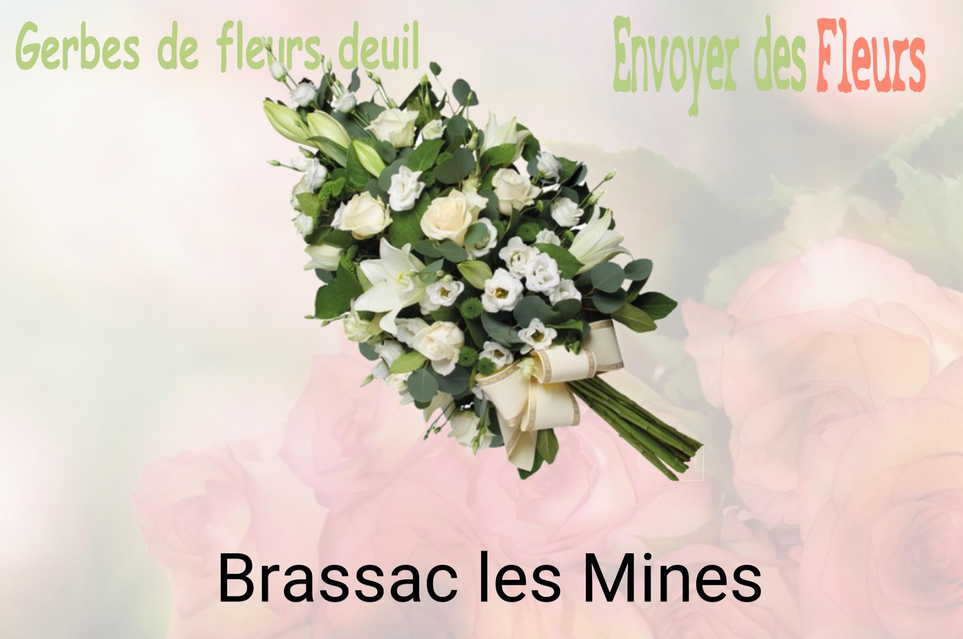 Gerbe de fleurs de deuil livrée à Brassac-les-Mines
